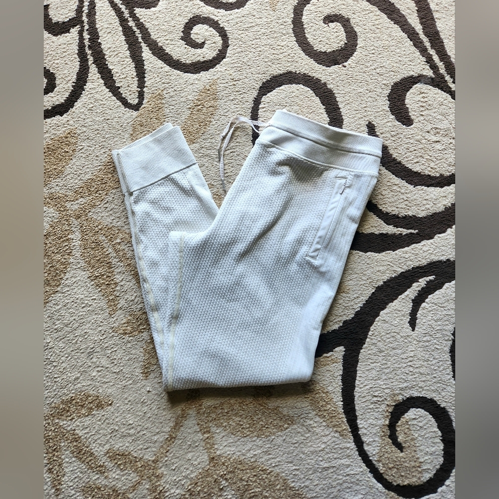 Lululemon Athletica Cream Textured Pants